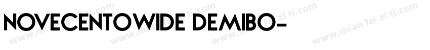 novecentowide demibo字体转换